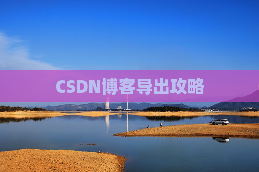 CSDN博客导出攻略